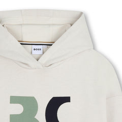 Light Beige Graphic Hoodie