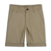 Brown Casual Folded Shorts