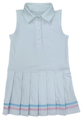 Alexandra Dress Pink and Blue Stripes
