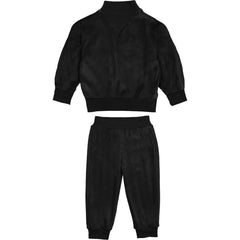 Baby Boys Velour High Collar V-Neck 2-Piece Lounge Set