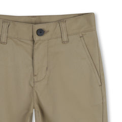 Brown Casual Folded Shorts