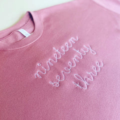 "nineteen seventy three" 1973 Adult Crewneck Sweatshirt