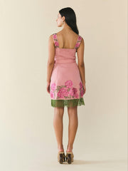 Sarah Bird Mini Dress, Pink Pop Floral