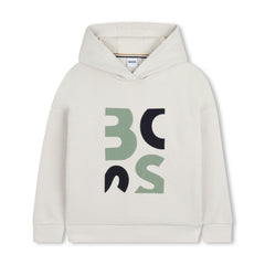 Light Beige Graphic Hoodie