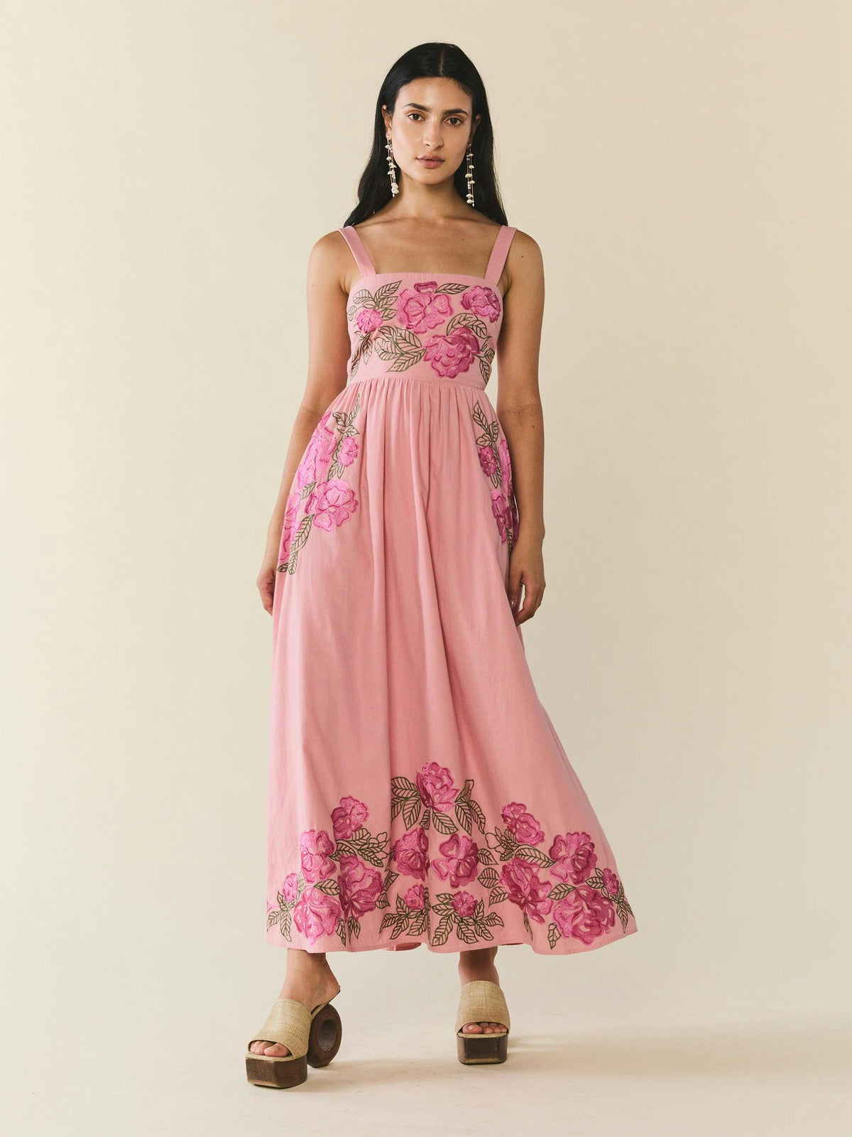 Gavin Dress, Pink Pop Floral