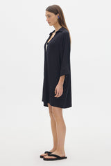Milan Shirt Dress_Black