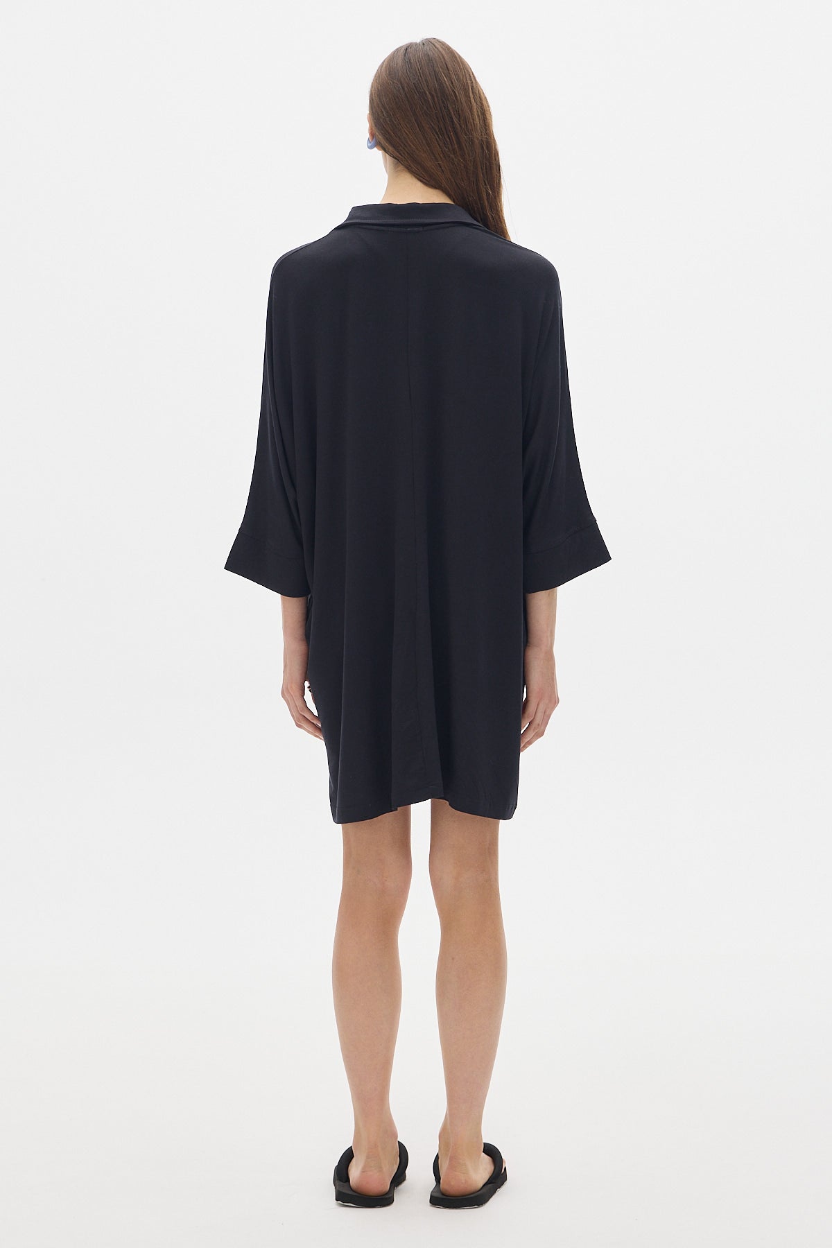 Milan Shirt Dress_Black