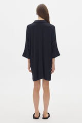 Milan Shirt Dress_Black