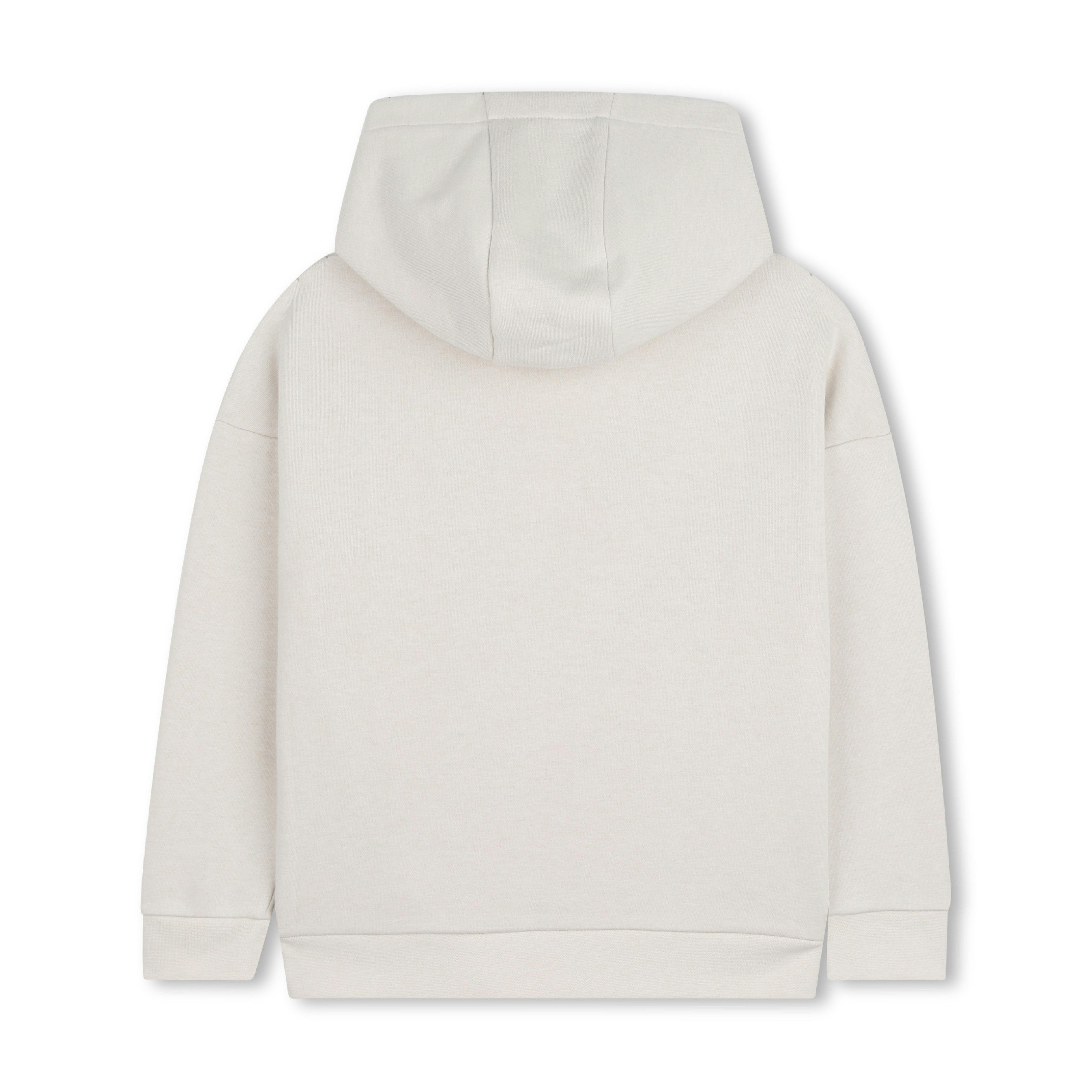 Light Beige Graphic Hoodie