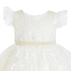 Ivory Anavelle Lace Pearl Dress