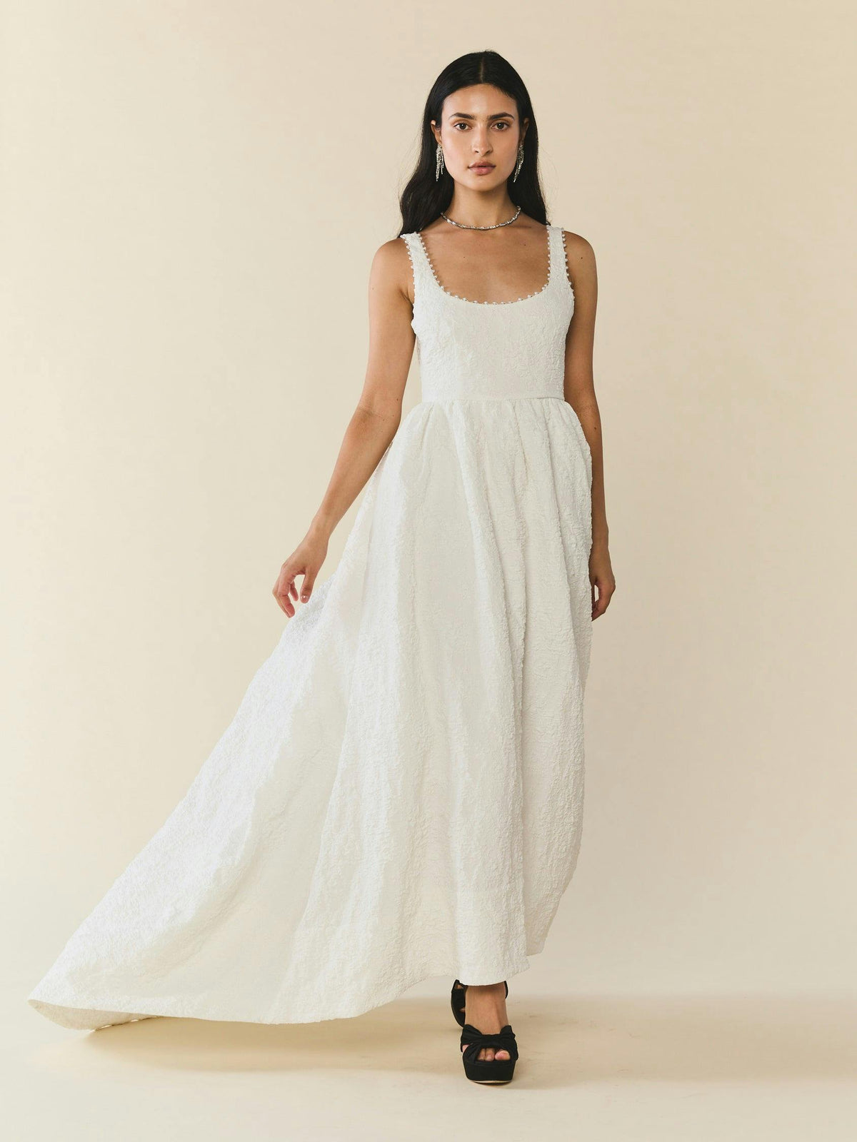 Brady Maxi Dress, Chapel White Floral