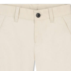 Beige Casual Folded Shorts
