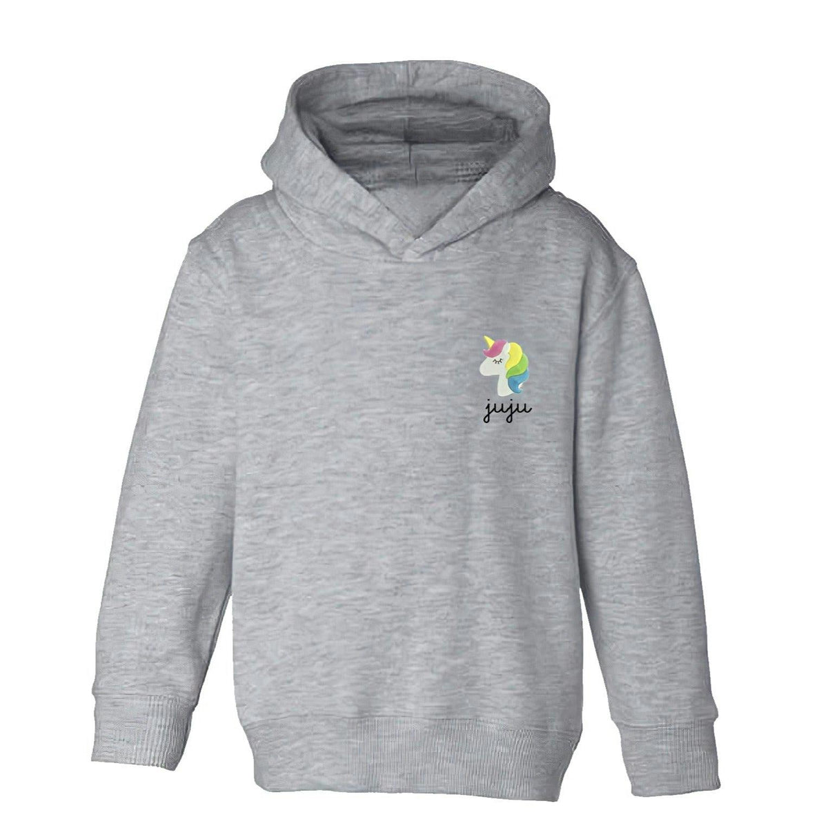 Little Kid Unicorn Pullover Hoodie - Personalized